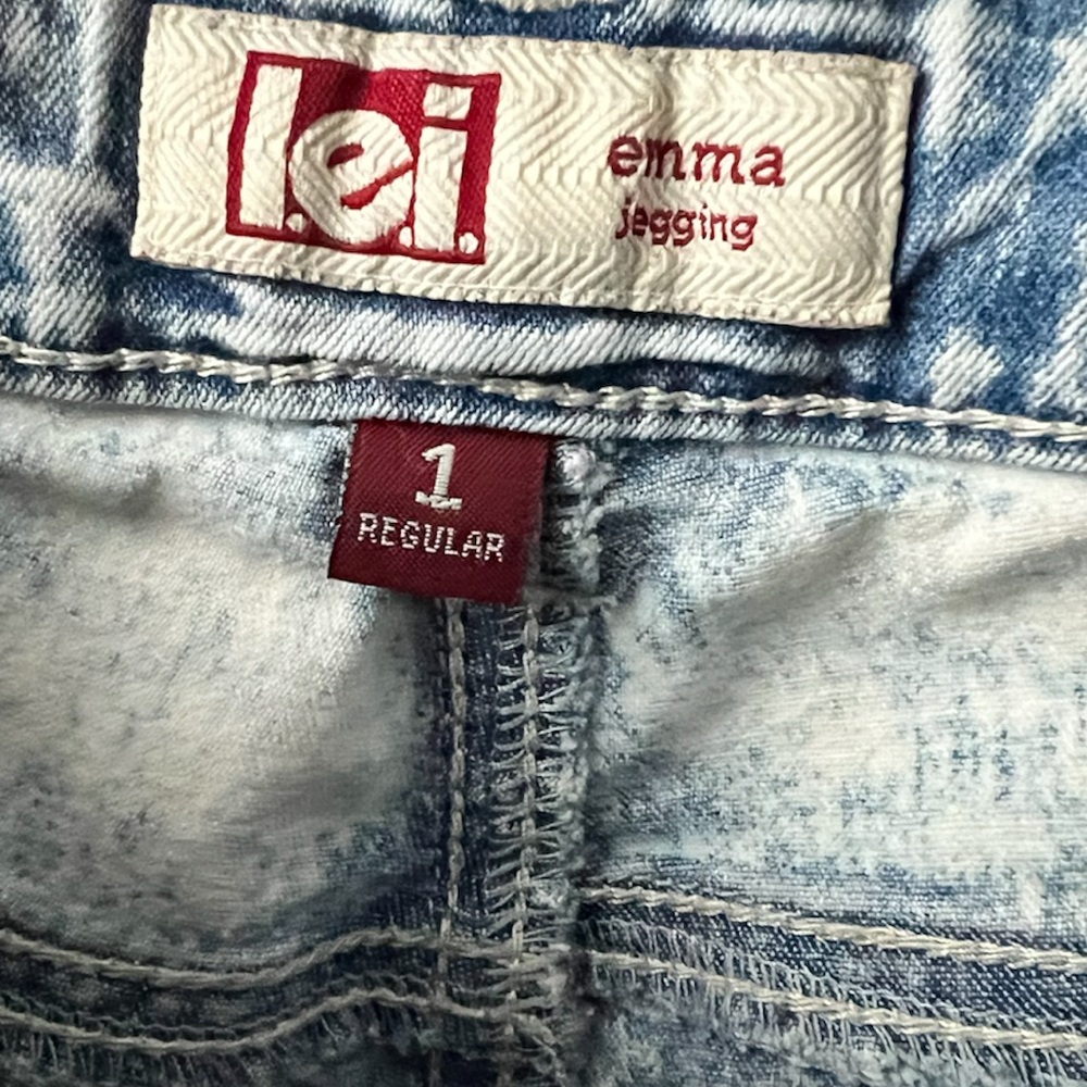 LEI | ACID WASH SKINNY JEANS - STRETCHY DENIM JEGGING - Picture 12 of 14
